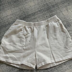 Brandy Melville Cream Athletic Shorts